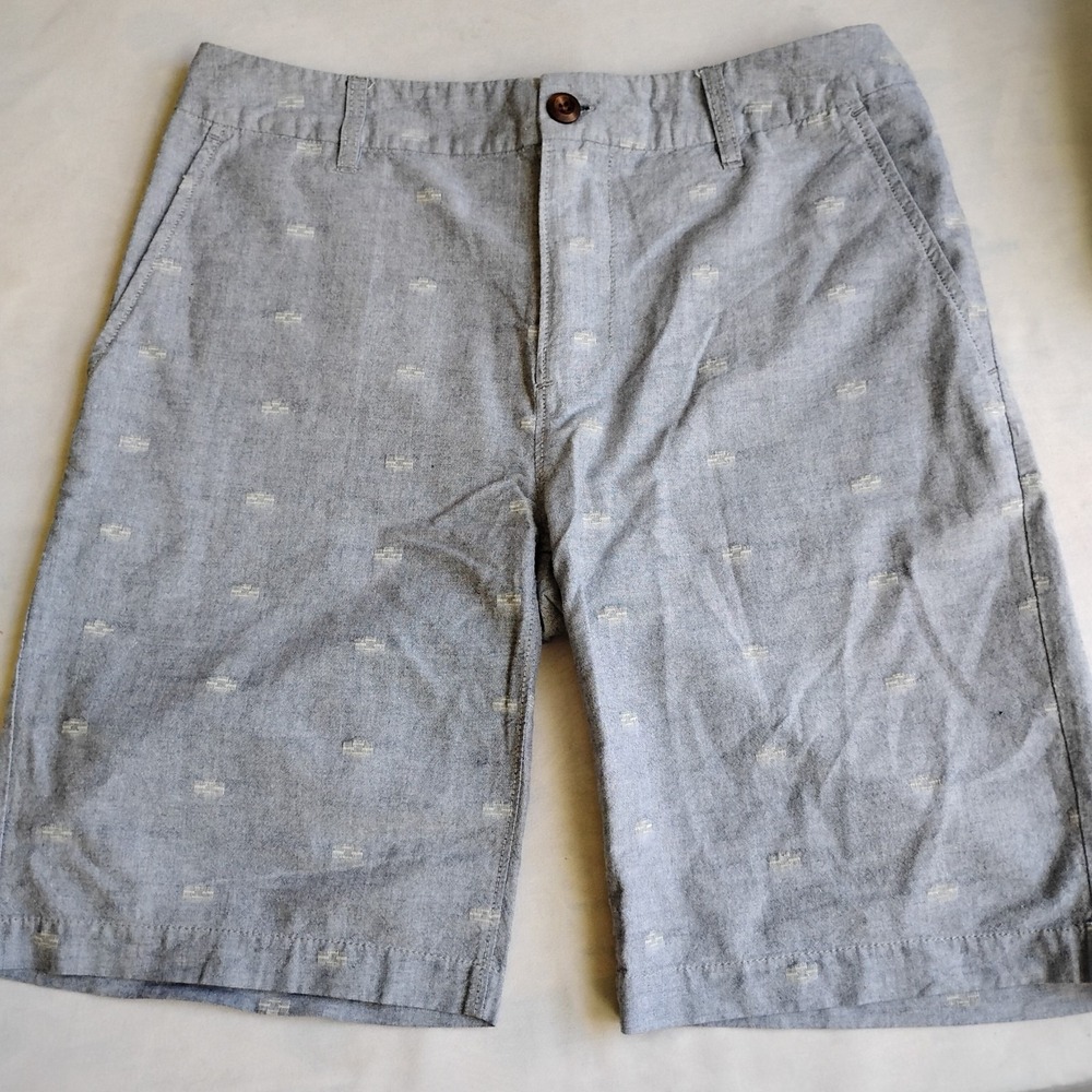 Paige Shorts 30 Mens Chambray Chino 9" Lightweight Preppy Golf Fairfax